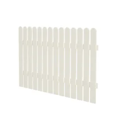 Staket Palmako Kelda 10Vitmålad