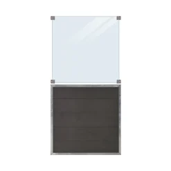 Staket PLUS Futura Komposit Klarglas 90×180 cm