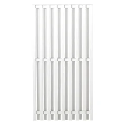 Staket PLUS Nagano Grundmålad Vit 90×180 cm