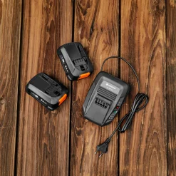 Startkit Gardena P4A X2 18V/45 + AL1830 2x2,5Ah Batterier + Snabbladdare