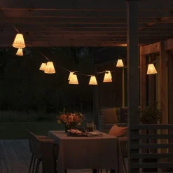Startset Gnosjö Konstsmide Ljusslinga E27 10 Amber LEDSvart/Gul