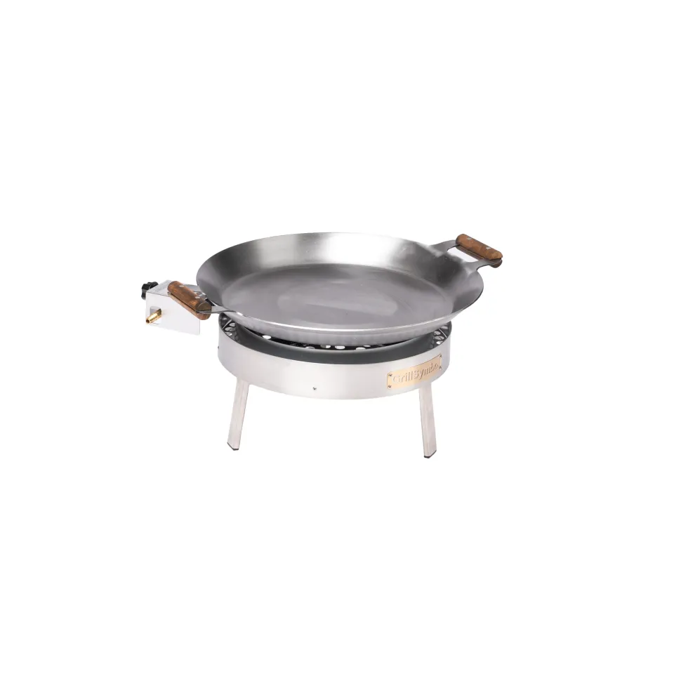 Stekhäll Gasol GrillSymbol PRO-460 i Kolstål, Robust & Kompakt med Vindskydd
