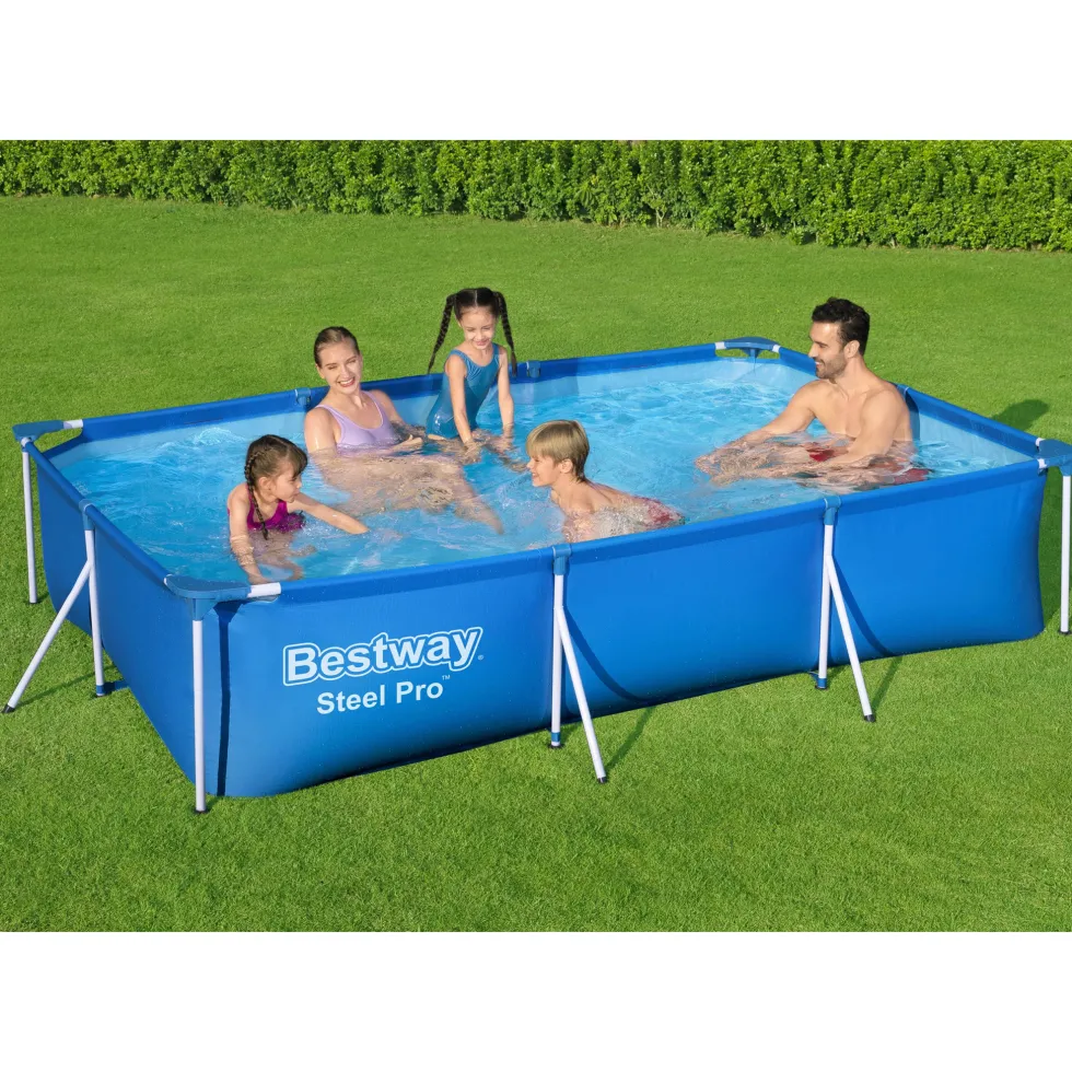Stålramspool Bestway Steel Pro 3x2 m Ovanmarkspool Blå