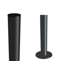 Stålstolpe PLUS till Fundament Ø42,4mm