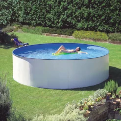 Stålväggspool Planet Pool Aruba Ø 550 cm med Poolpaket