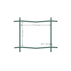 Stängsel Hortus Grönt 20x0,6 m Med Maskor 10x10 cm