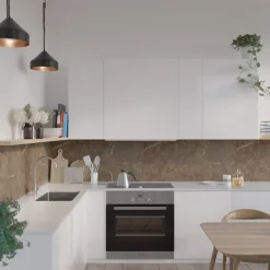 Stänkskyddsskiva Fibo Golden Brown Marble 2278-K00S