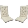 Stolsdyna Baltic Garden Malmö Maxi hög rygg, 2-pack