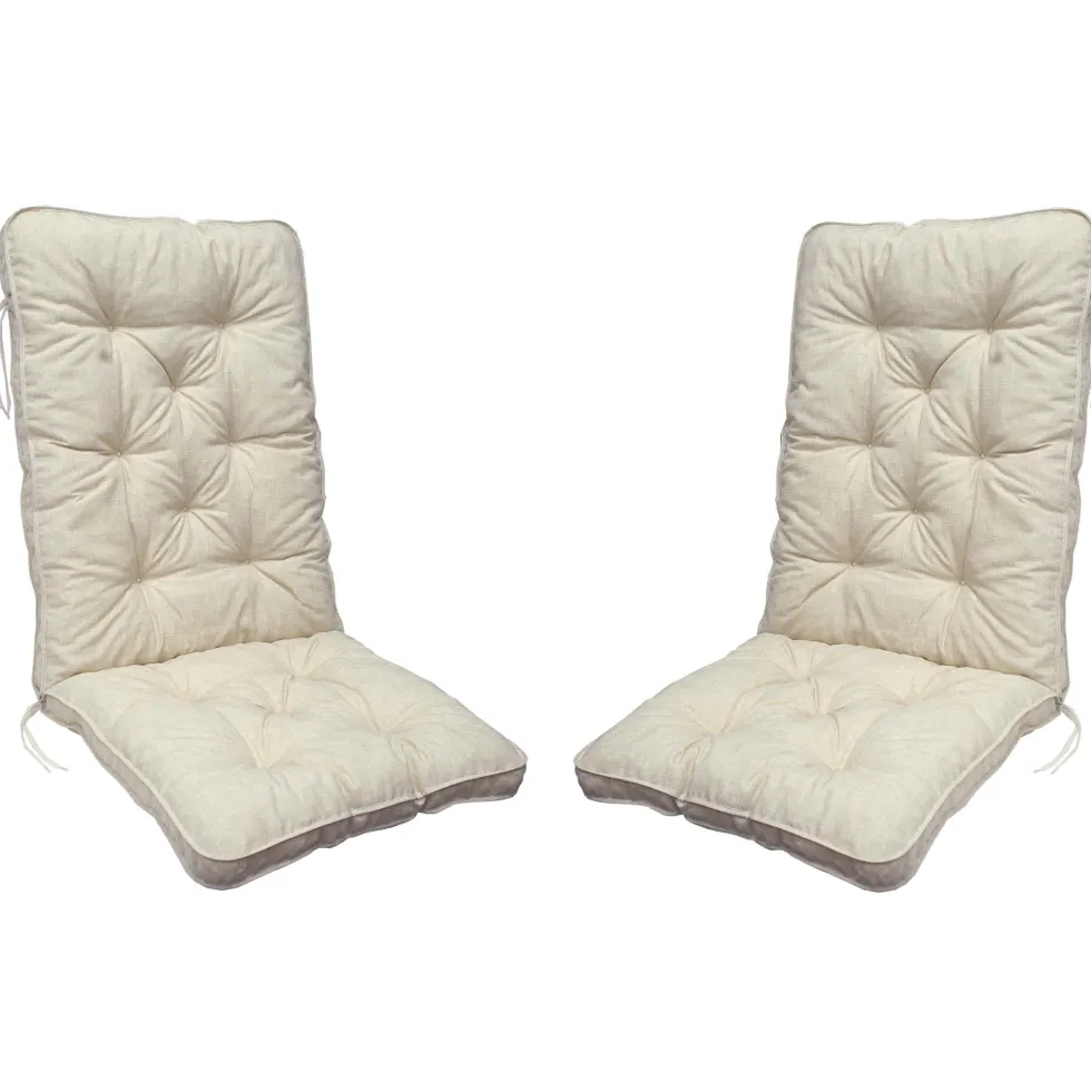 Stolsdyna Baltic Garden Malmö Maxi hög rygg, 2-pack