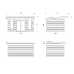 Stuga Palmako Aurelia 13,4 m² (inv. 12,7 m²)