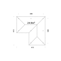 Stuga Palmako Bianca 24,9 m2