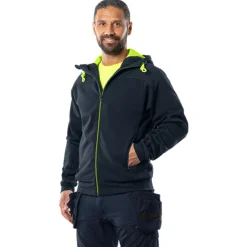 Sweatshirt-jacka Fristads med huva 7550 GSM