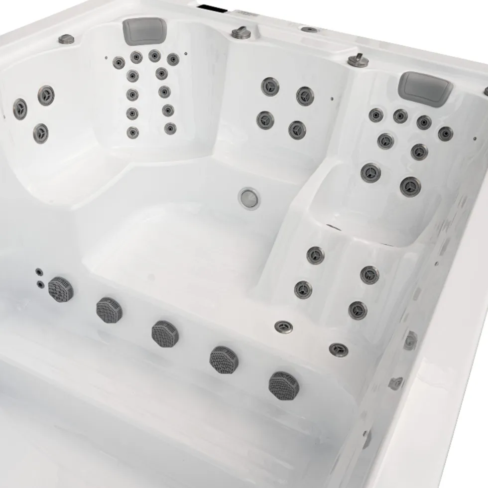 Swimspa Swebad Swim Family med Gaveltrappa och Termolock