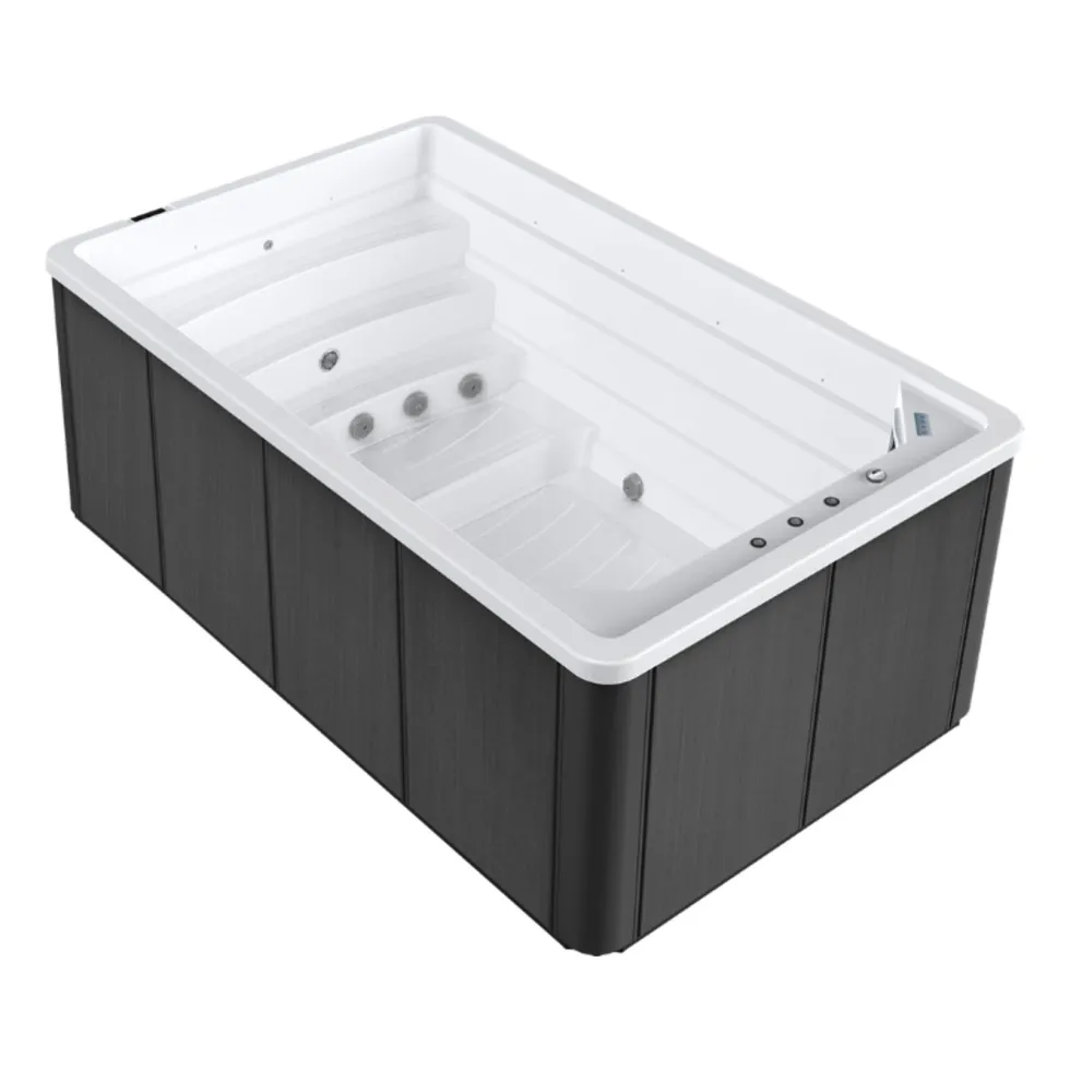 Swimspa Swebad Swim Family med Gaveltrappa och Termolock