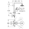 Takduschset Grohe Vitalio Go System 160 26573 150 cc