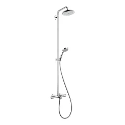 Takduschset Hansgrohe Croma 220 Showerpipe med Badkarsblandare 150 cc