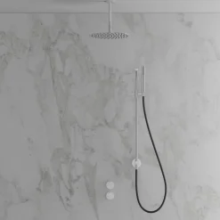 Takduschset Scandtap Steel Harmonized 5Z för Inbyggnad