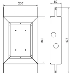 Takduschset Scandtap Steel Harmonized 2Y för Inbyggnad