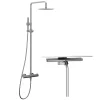 Takduschset Scandtap Steel Pleasure 2 med Duschskrapa