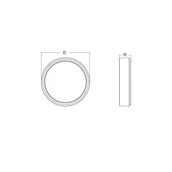Tak/Vägglampa SG ARMATUREN Frame Round Maxi Grå LED 3K