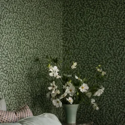 Tapet Boråstapeter Falsterbo III Hazel 7663 EasyUp, Mönstrad Grön