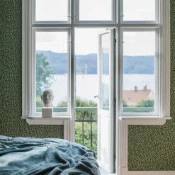 Tapet Boråstapeter Falsterbo III Hazel 7663 EasyUp, Mönstrad Grön