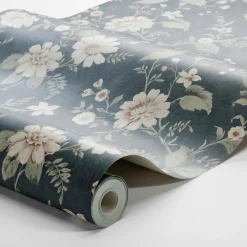 Tapet Boråstapeter Lauras Cottage 3573 Non Woven, Mönstrad Blå