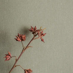 Tapet Boråstapeter Linen Soft Olive 4335 EasyUp, Enfärgad Grön