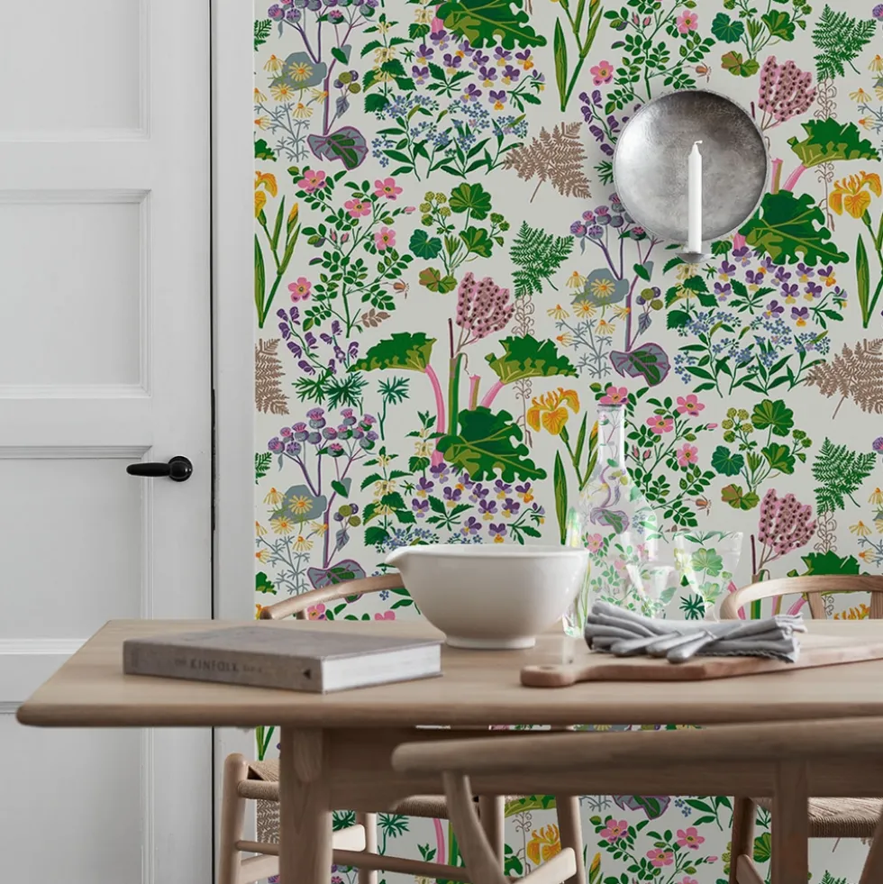 Tapet Boråstapeter Scandinavian Designers II Rabarber 1792