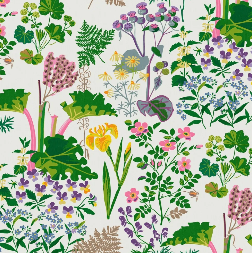 Tapet Boråstapeter Scandinavian Designers II Rabarber 1792