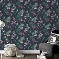 Tapet Boutique Julien McDonald Utopia Navy Blå
