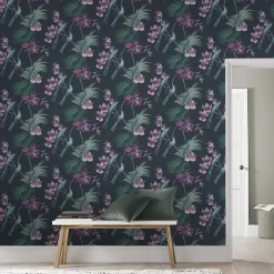 Tapet Boutique Julien McDonald Utopia Navy Blå