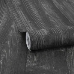 Tapet Easy Decor Trä Deluxe Svart 121112
