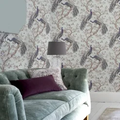 Tapet Laura Ashley Belvedere Enteneier Blå