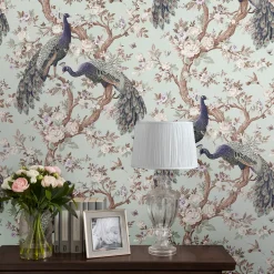 Tapet Laura Ashley Belvedere Enteneier Blå