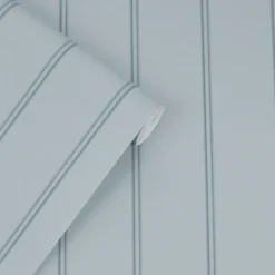 Tapet Laura Ashley Chalford Trä Panelling Seaspray Blå 122758