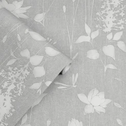 Tapet Laura Ashley Dragonfly Garden Steel