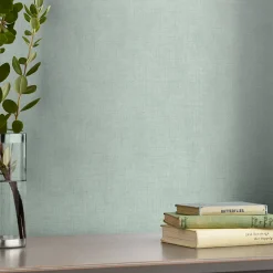 Tapet Laura Ashley Enfärgad Duck Egg 121092