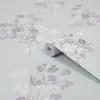 Tapet Laura Ashley Igerna Pale Duck Egg Blå 119857