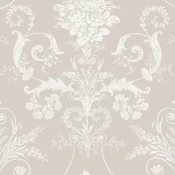 Tapet Laura Ashley Josette 113378 EasyUp, Mönstad Vit