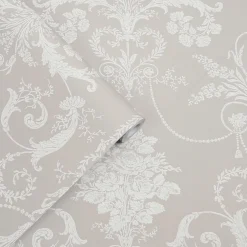 Tapet Laura Ashley Josette 113378 EasyUp, Mönstad Vit