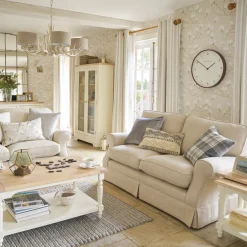 Tapet Laura Ashley Magnolia Grove Naturel 113353 EasyUp, Mönstrad Flerfärgad