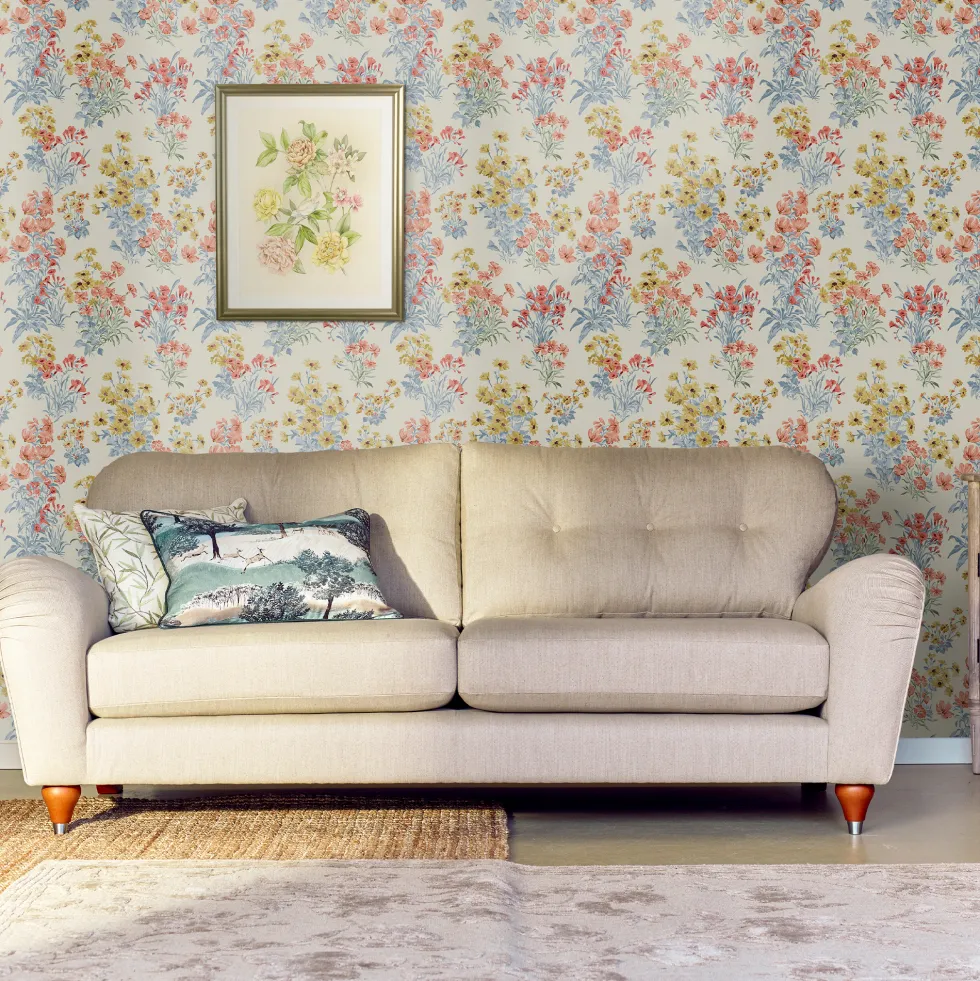 Tapet Laura Ashley Megan Ochre Gul 122742