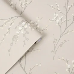 Tapet Laura Ashley Pussy Willow Dove Gra