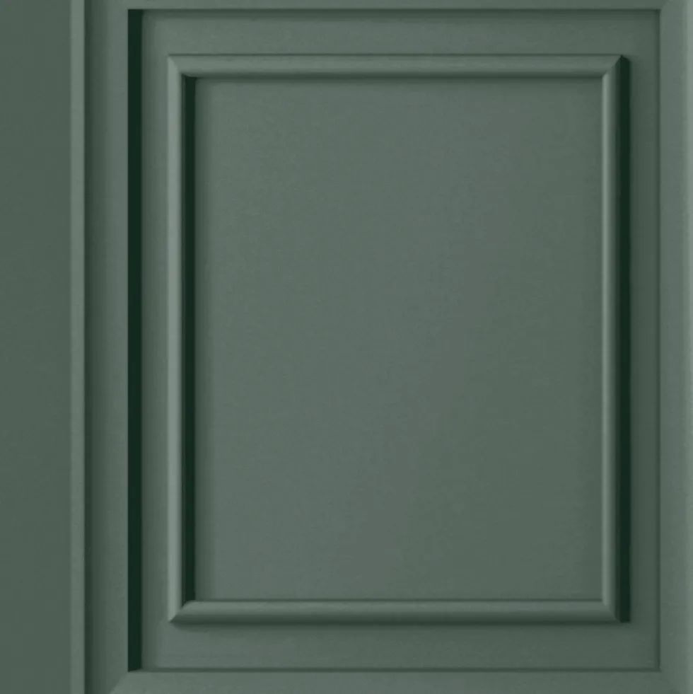 Tapet Laura Ashley Redbrook Trä Panel Fern Grön 119844