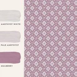 Tapet Laura Ashley Vitbrook Mulberry Purple 118473