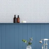 Tapet Laura Ashley Wickerwork Dark Seaspray Blå 120135
