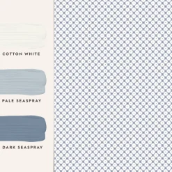 Tapet Laura Ashley Wickerwork Dark Seaspray Blå 120135