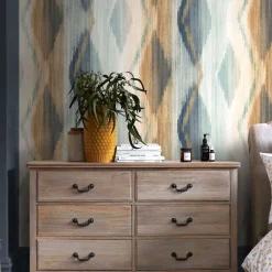 Tapet NEXT Abstract Ikat Orange