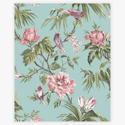 Tapet NEXT Birds & Blooms Duck Egg